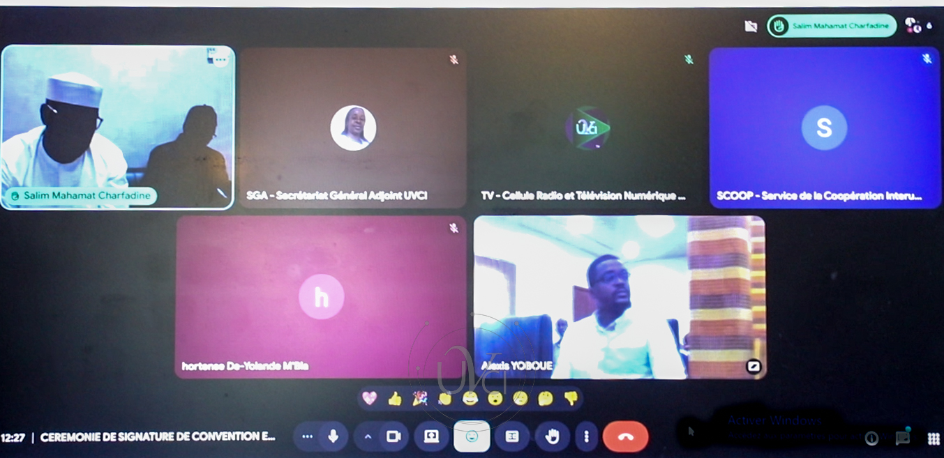 L’Université Virtuelle de Côte d’Ivoire et l’Université Numérique du Tchad signent un accord de partenariat