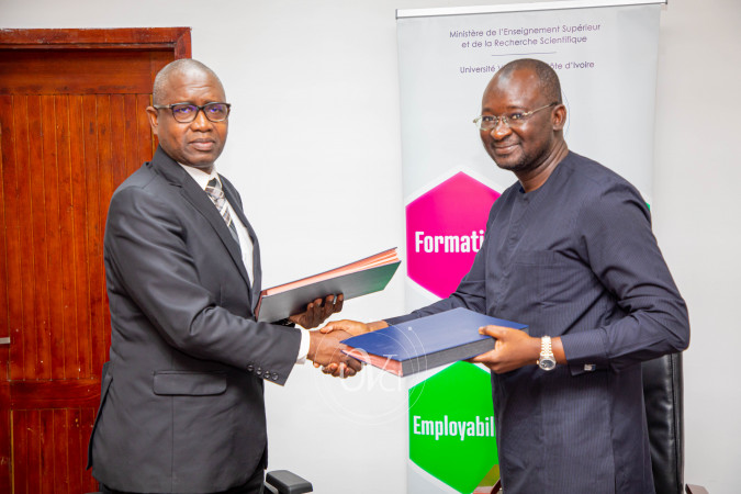 SIGNATURE DE CONVENTION ENTRE L’UVCI ET LE CGEDS