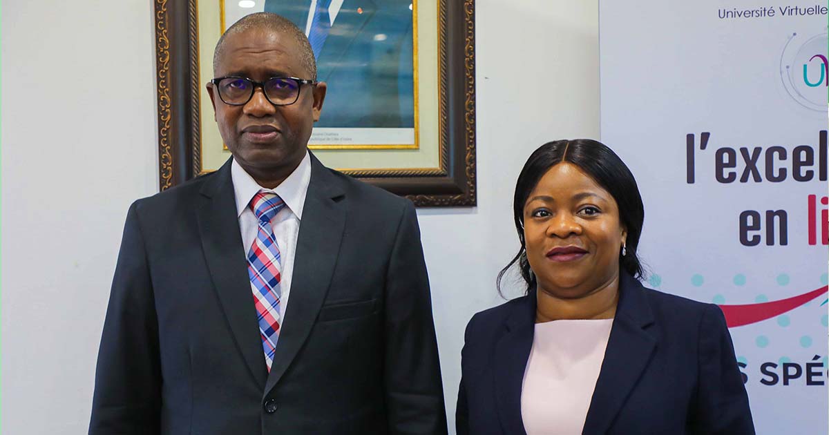 L’Université Virtuelle de Côte d’Ivoire (UVCI) reçoit l’ambassadrice de la Côte d’Ivoire au Royaume-Uni