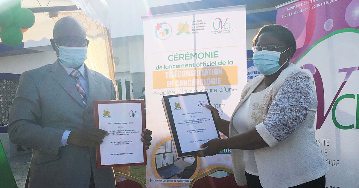 L’UVCI et le CNRAO signent une convention de partenariat pour favoriser la téléconsultation