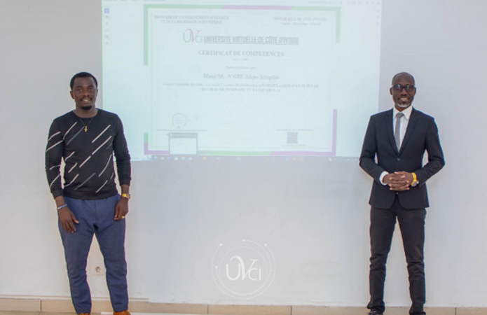 La cérémonie de remise des certificats professionnels de l’UVCI