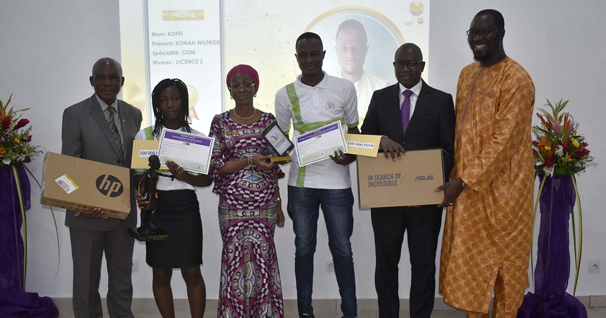 JEPEN 2020 Le Professeur BAKAYOKO LY Ramata, célèbre l’Excellence des étudiants de l’UVCI