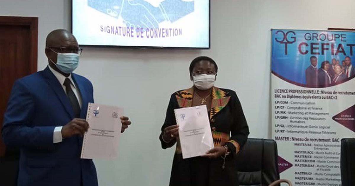 L’UVCI signe un partenariat avec le Groupe CEFIAT pour vulgariser la formation à distance